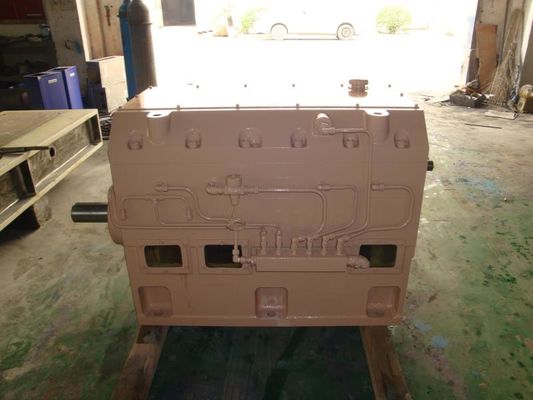 Good price Drehen Sie Doppelschneckenextruder-Getriebe-bilaterale Symmetrie-Gang-Ansteuersystem ³ 13,9 T/A Online